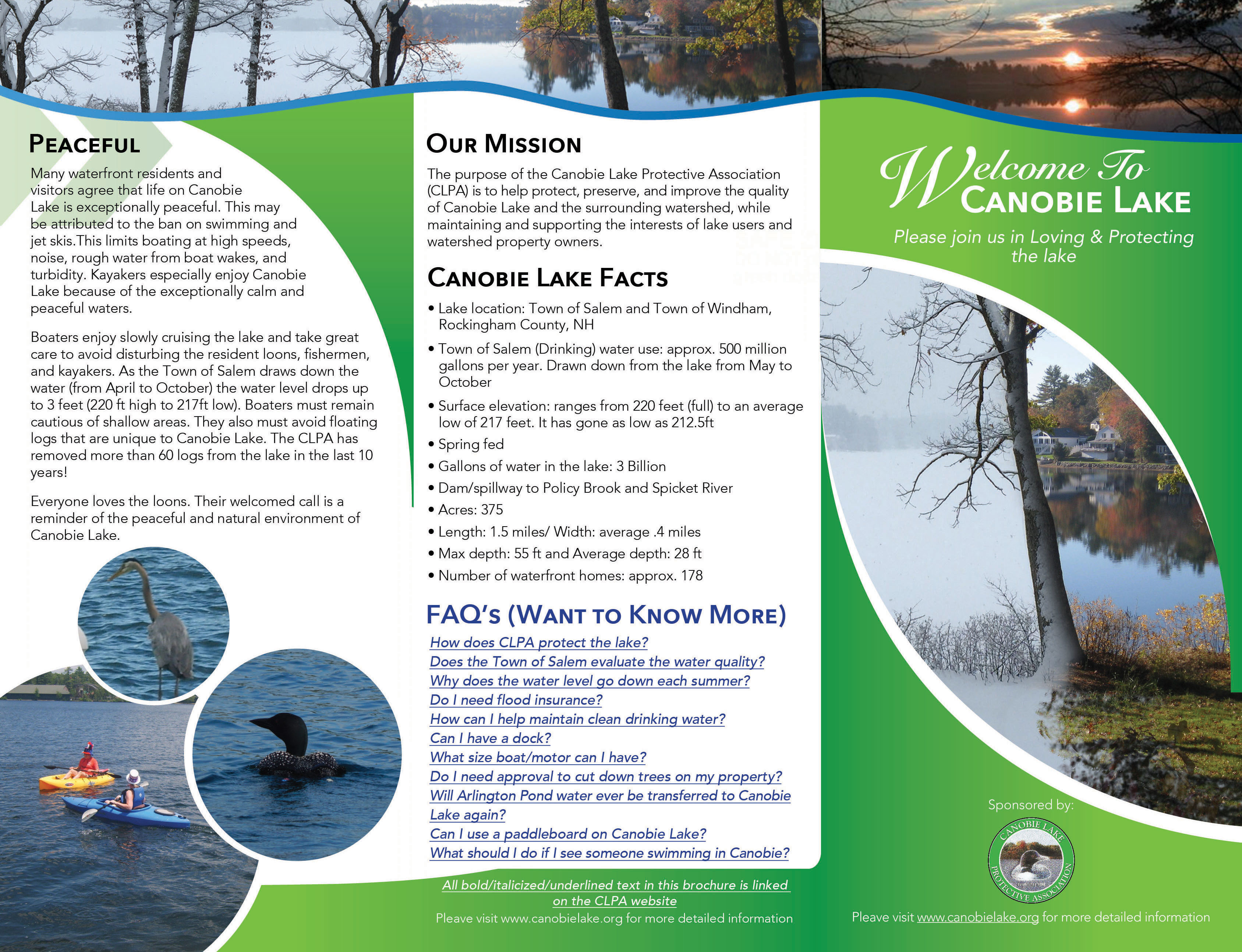 Canobie Lake Brochure - Ann Marie Catabia