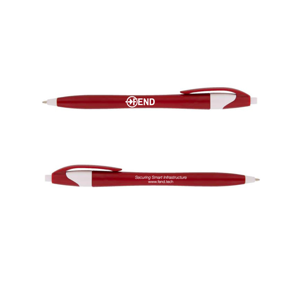 promotional product, red pen design mockup